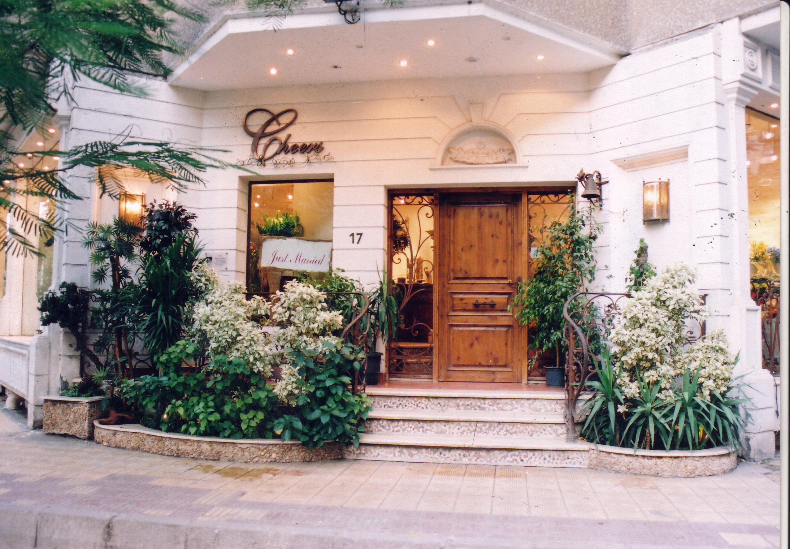 the  villa overlooks dramatic mountainous scenery