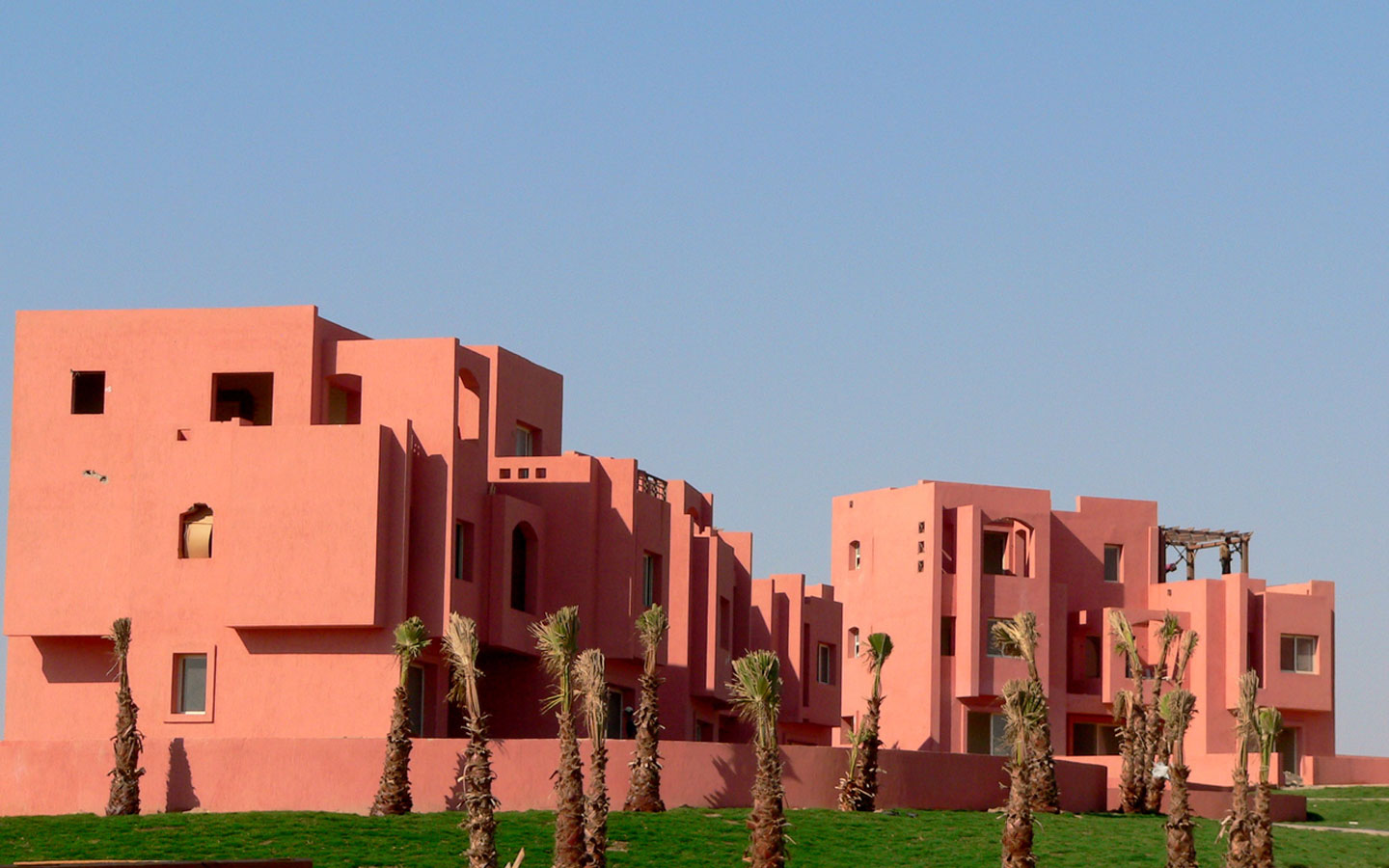 the  villa overlooks dramatic mountainous scenery