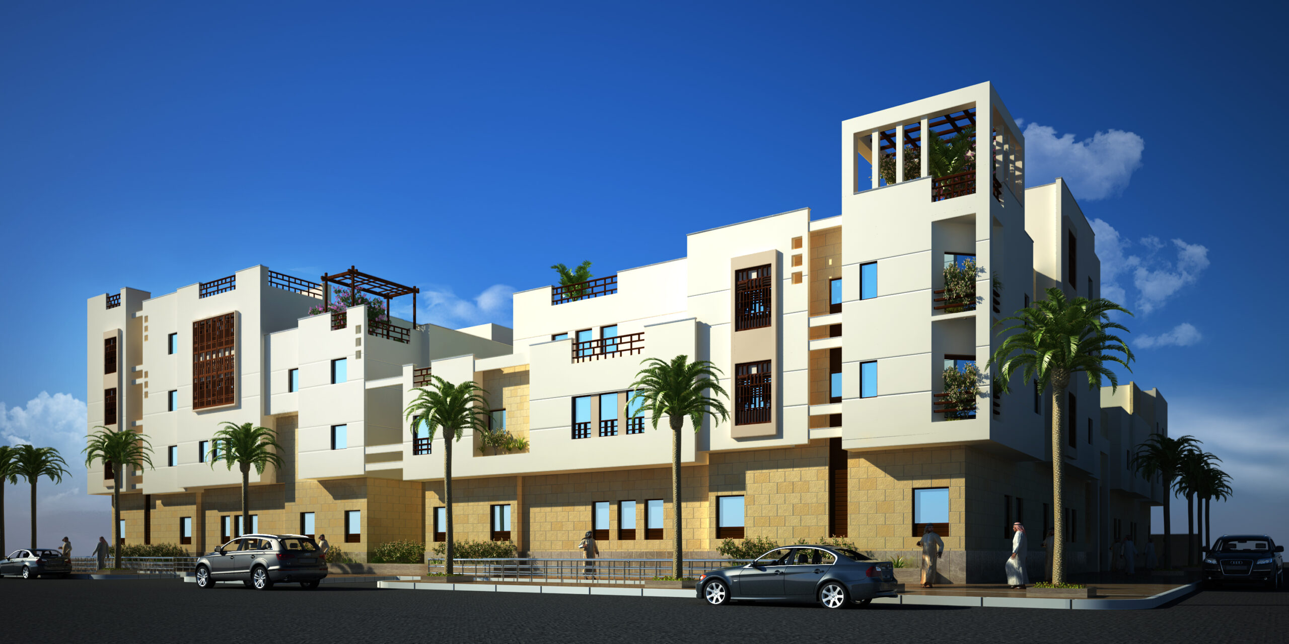 the  villa overlooks dramatic mountainous scenery