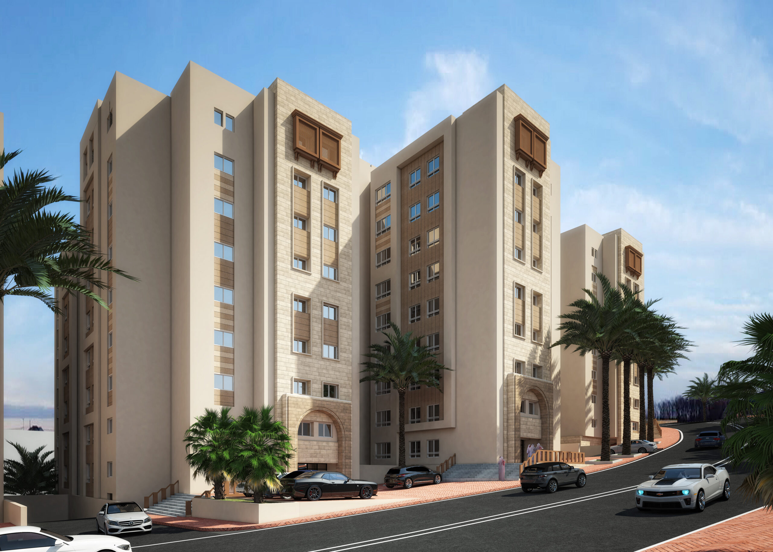 the  villa overlooks dramatic mountainous scenery