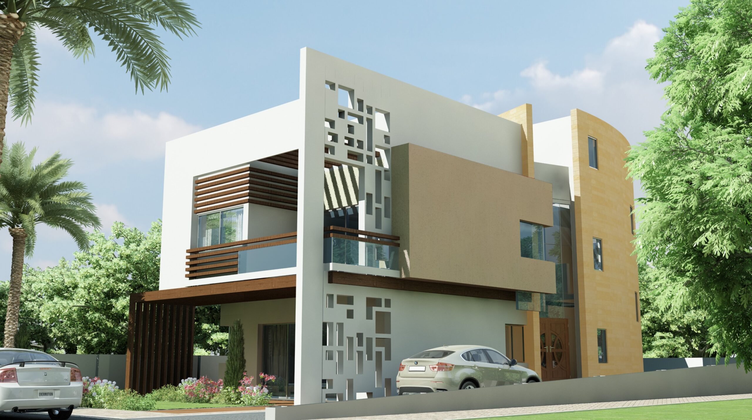 the  villa overlooks dramatic mountainous scenery