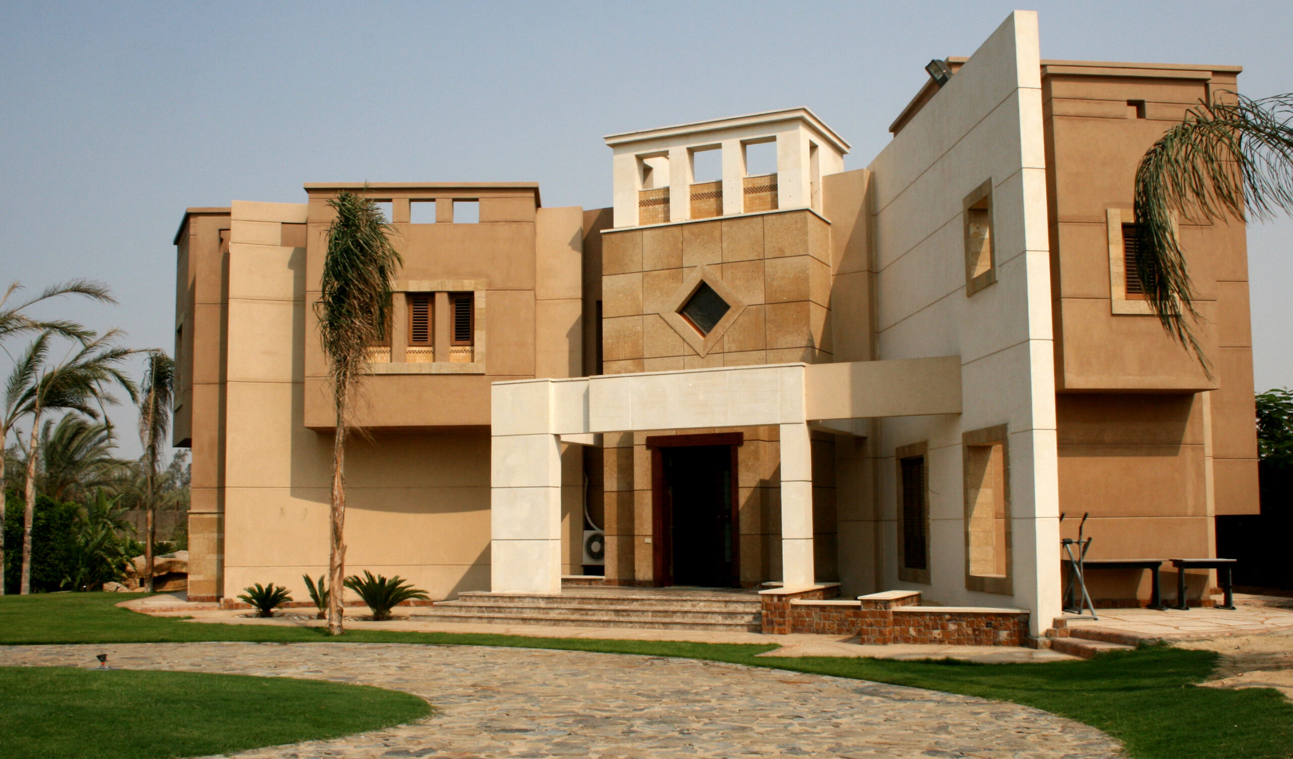 the  villa overlooks dramatic mountainous scenery