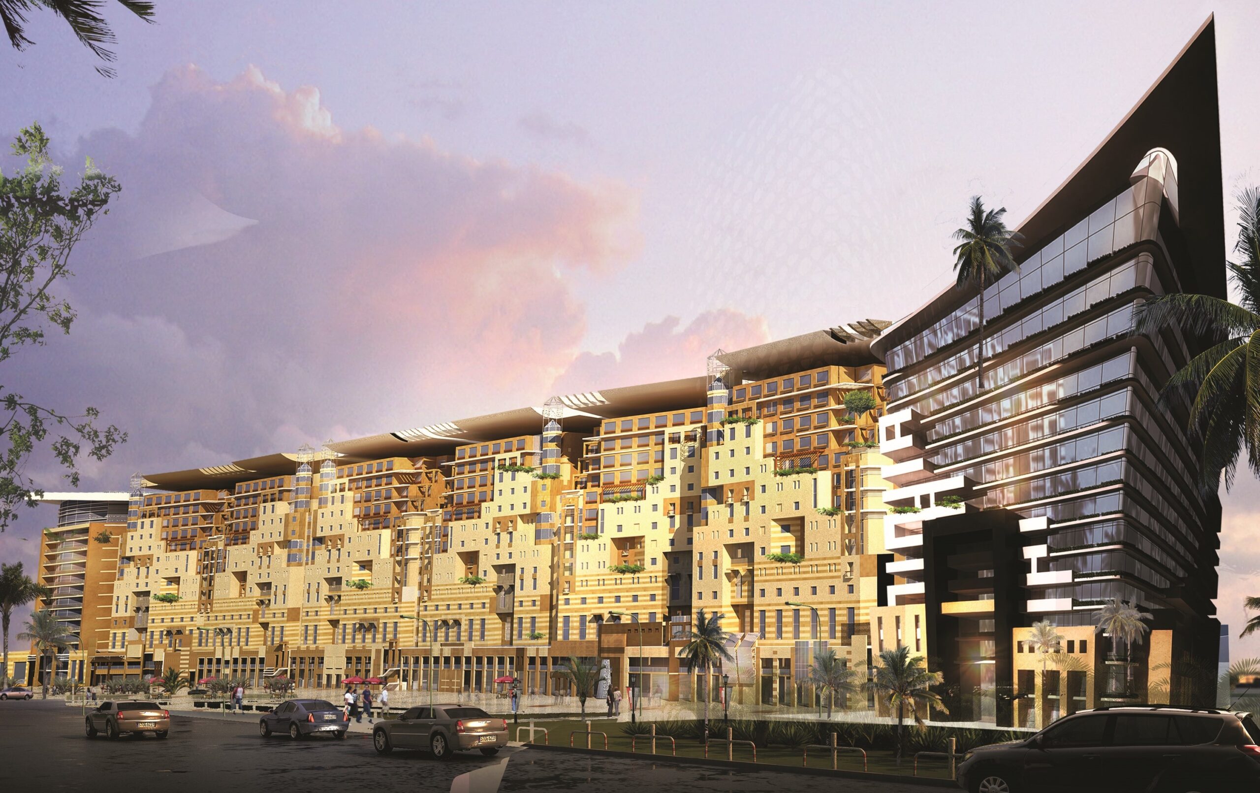 the  villa overlooks dramatic mountainous scenery