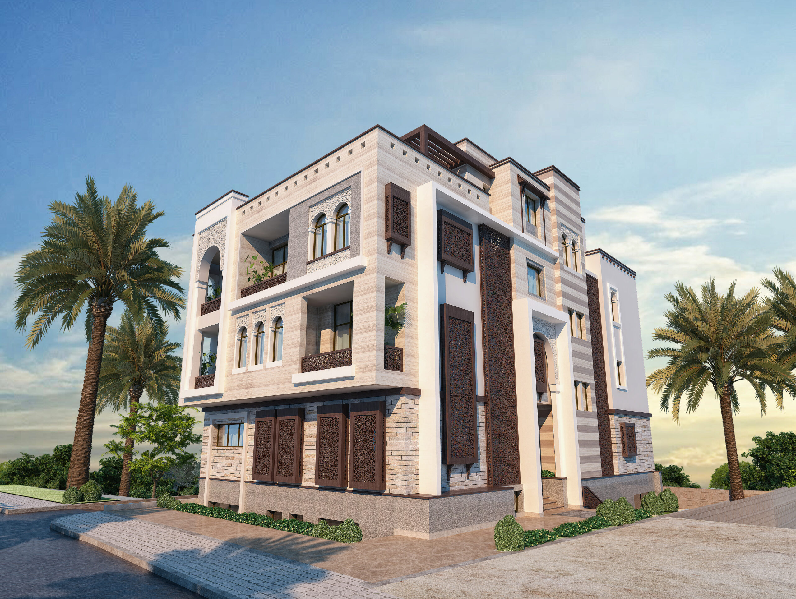 the  villa overlooks dramatic mountainous scenery