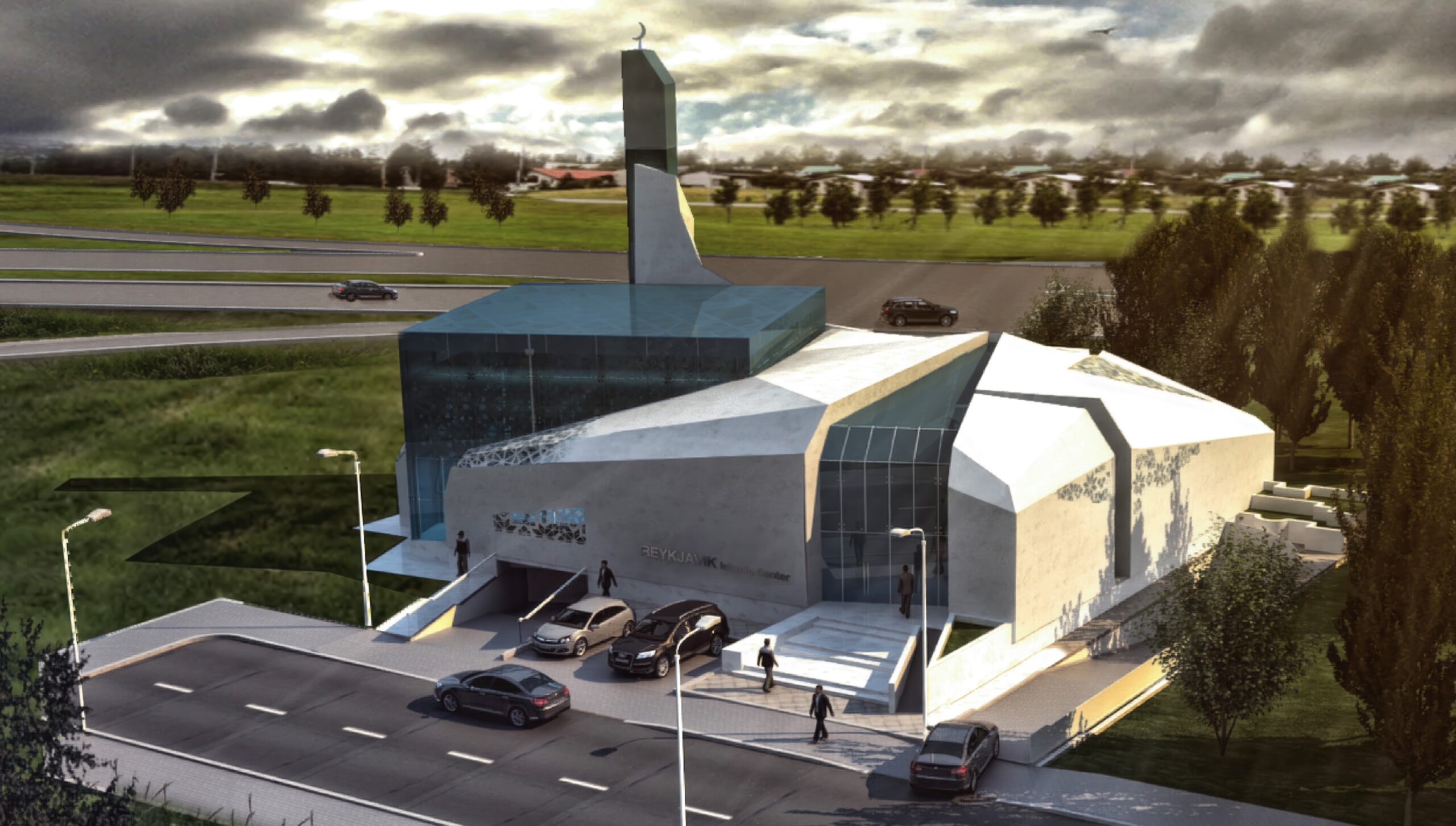 the  villa overlooks dramatic mountainous scenery